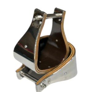 Wooden Visalia Stirrups 3" Ss Covered