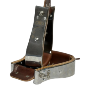 Wooden Bell Stirrups 3" SS Covered