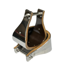Staffe Visalia in Legno 3 Pollici Rivestite in Acciaio Inox